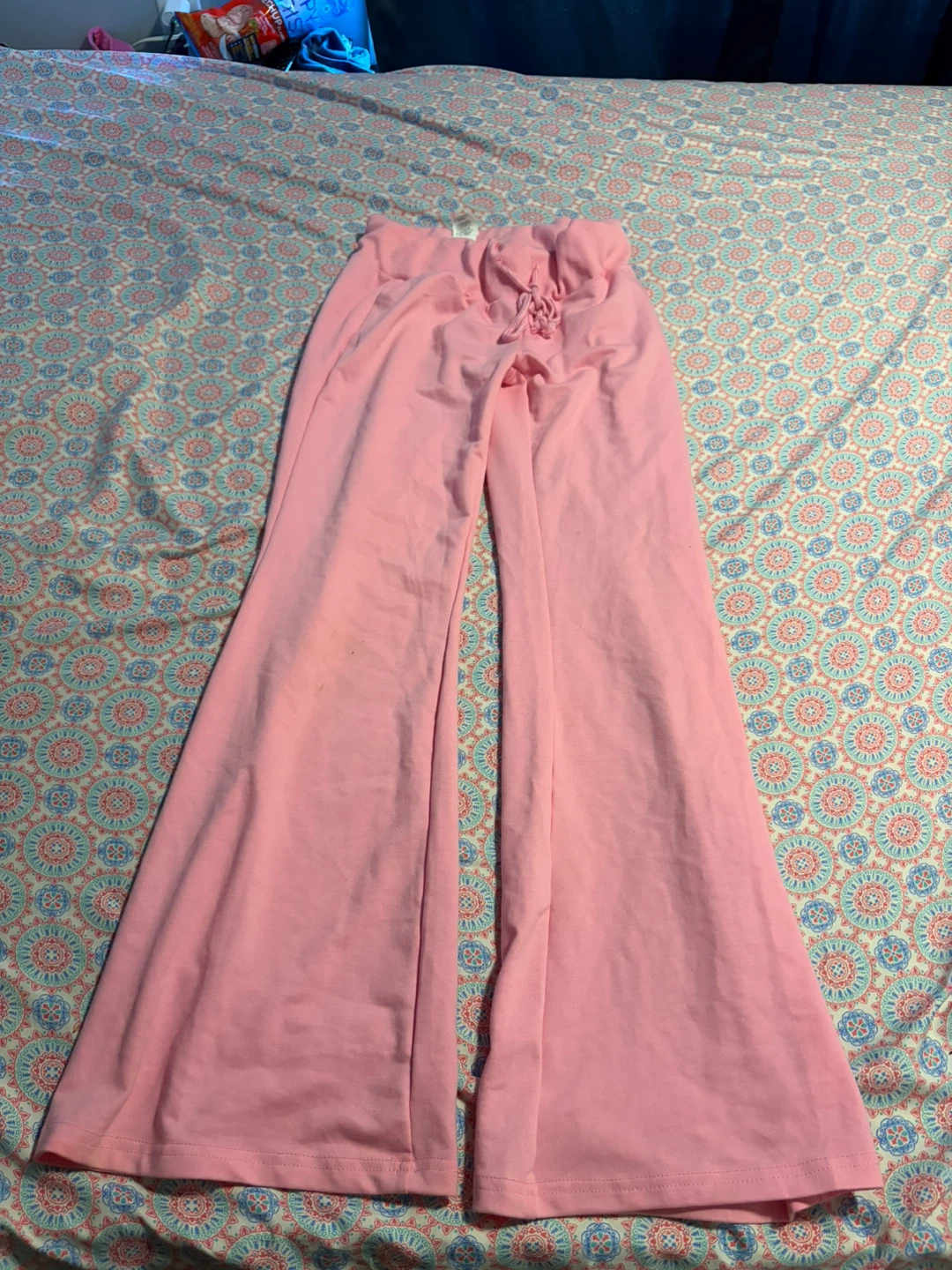 SHEIN Pink Bell Bottom Pants