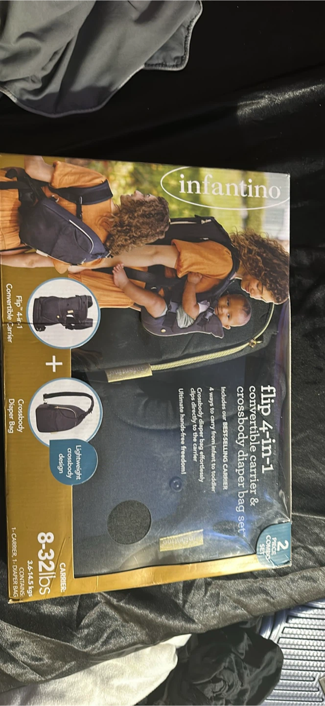 Infantino Flip 4-in-1 Convertible Carrier & Diaper Bag Set