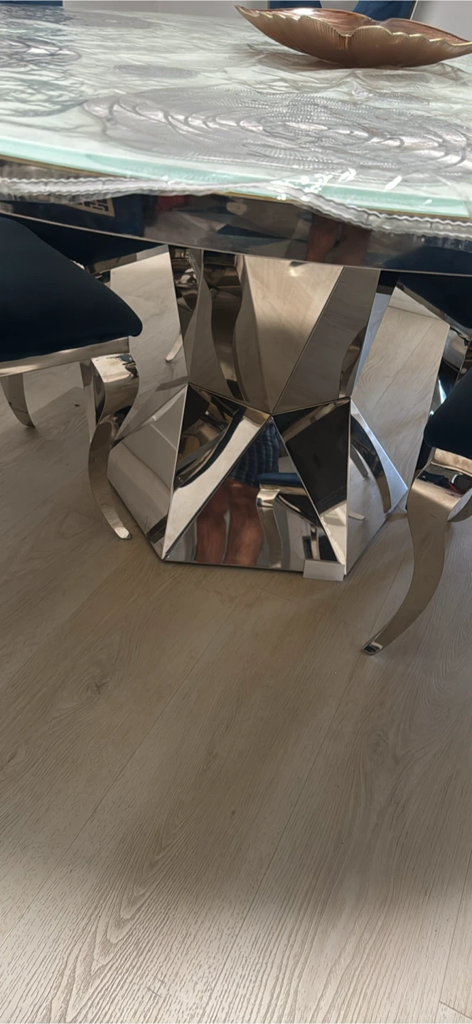 Round Dining Table and 6Chairs Set - photo 3