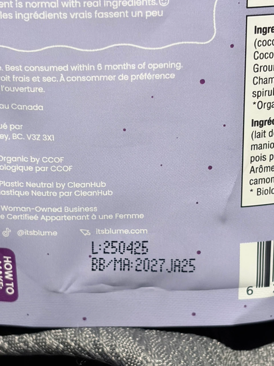 Blume Blue Lavender Superfood Latte 100g - photo 3