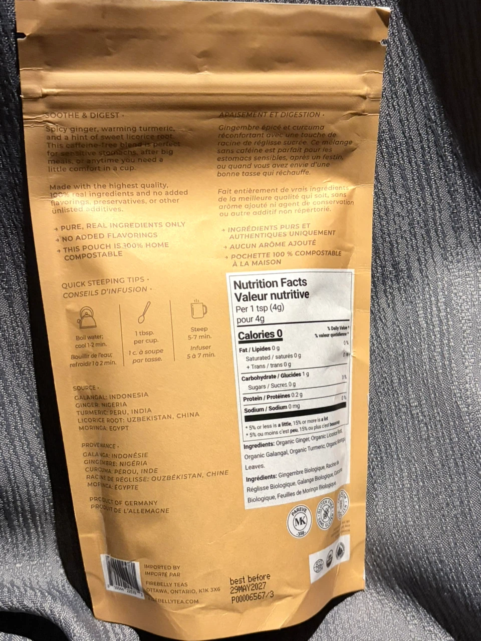 Fire Belly Tea - Ginger, Turmeric & Galangal - photo 2