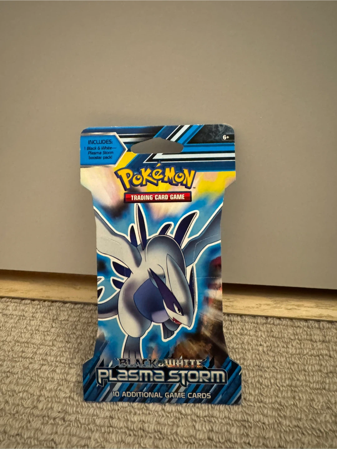 Black and white plasma storm lugia sleeve booster pack