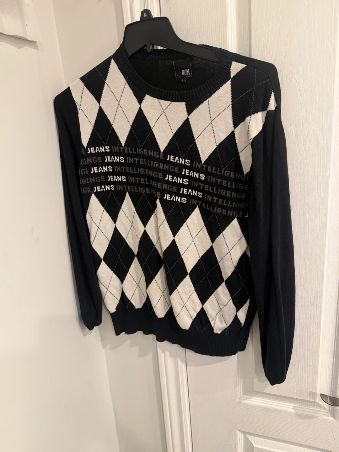 Jack & Jones Argyle Knit Sweater