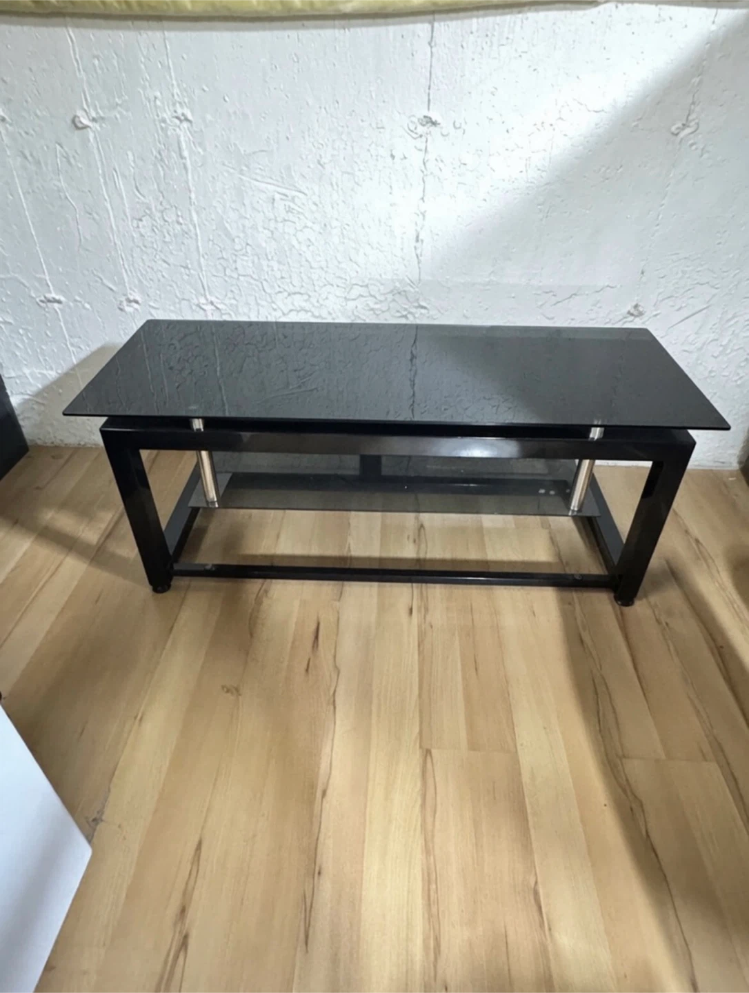 Smoked/tinted glass TV stand