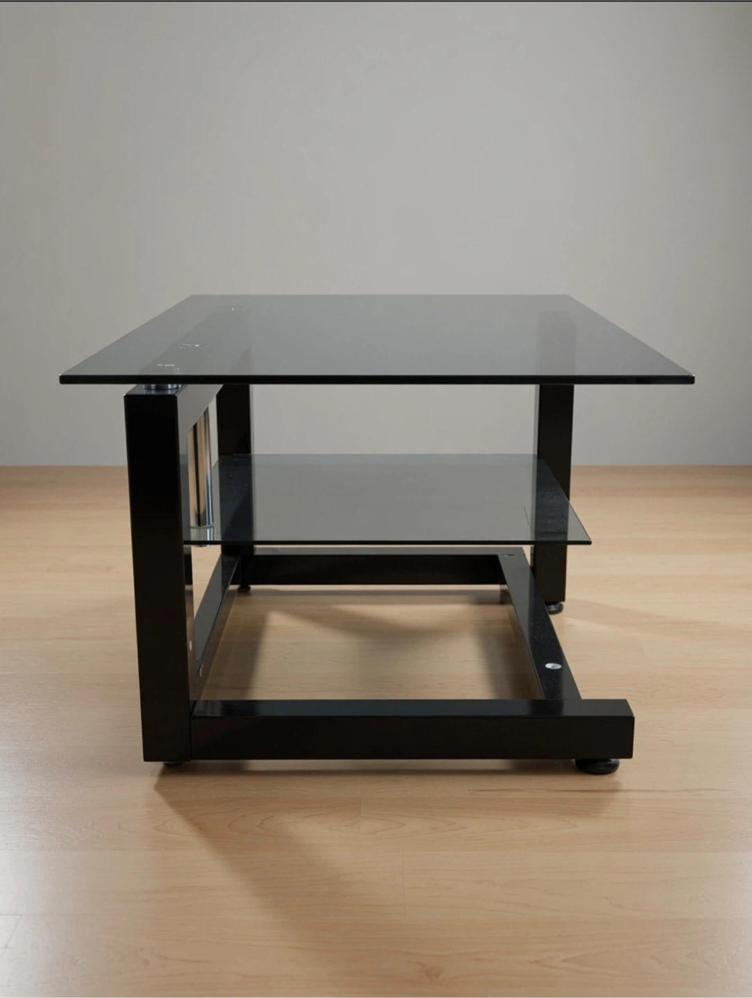 Smoked/tinted glass TV stand - photo 2