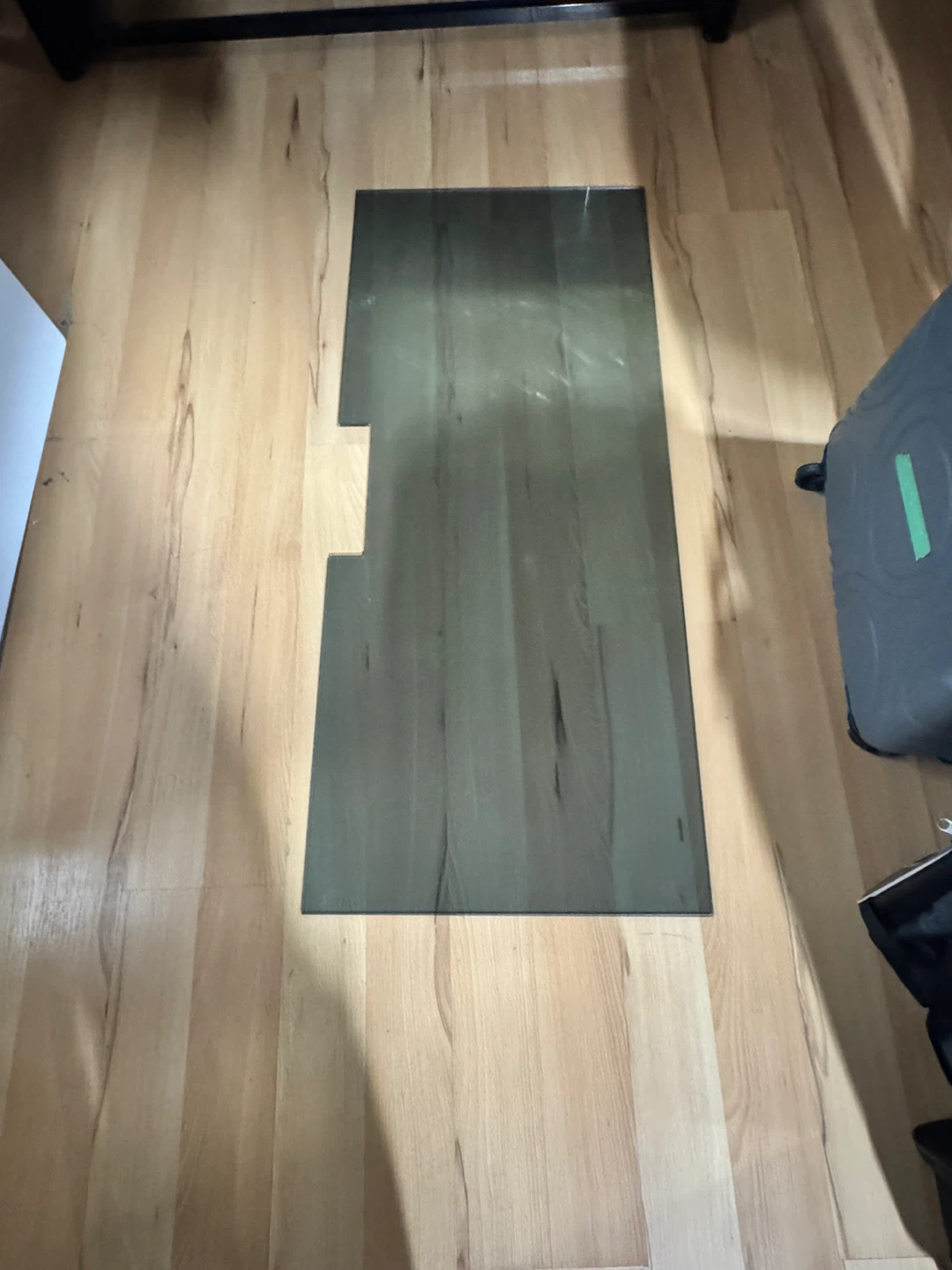 Smoked/tinted glass TV stand - photo 3