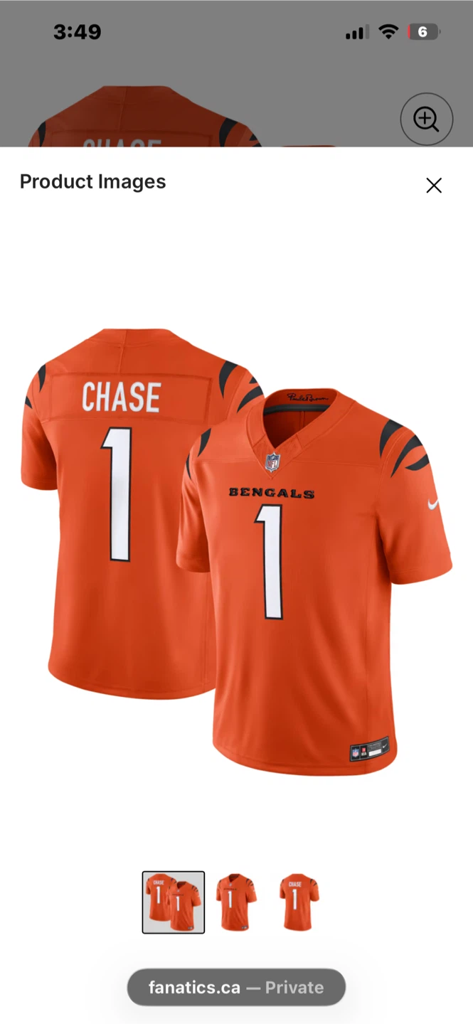 Cincinnati Bengals Ja’Marr Chase #1 Jersey - photo 3