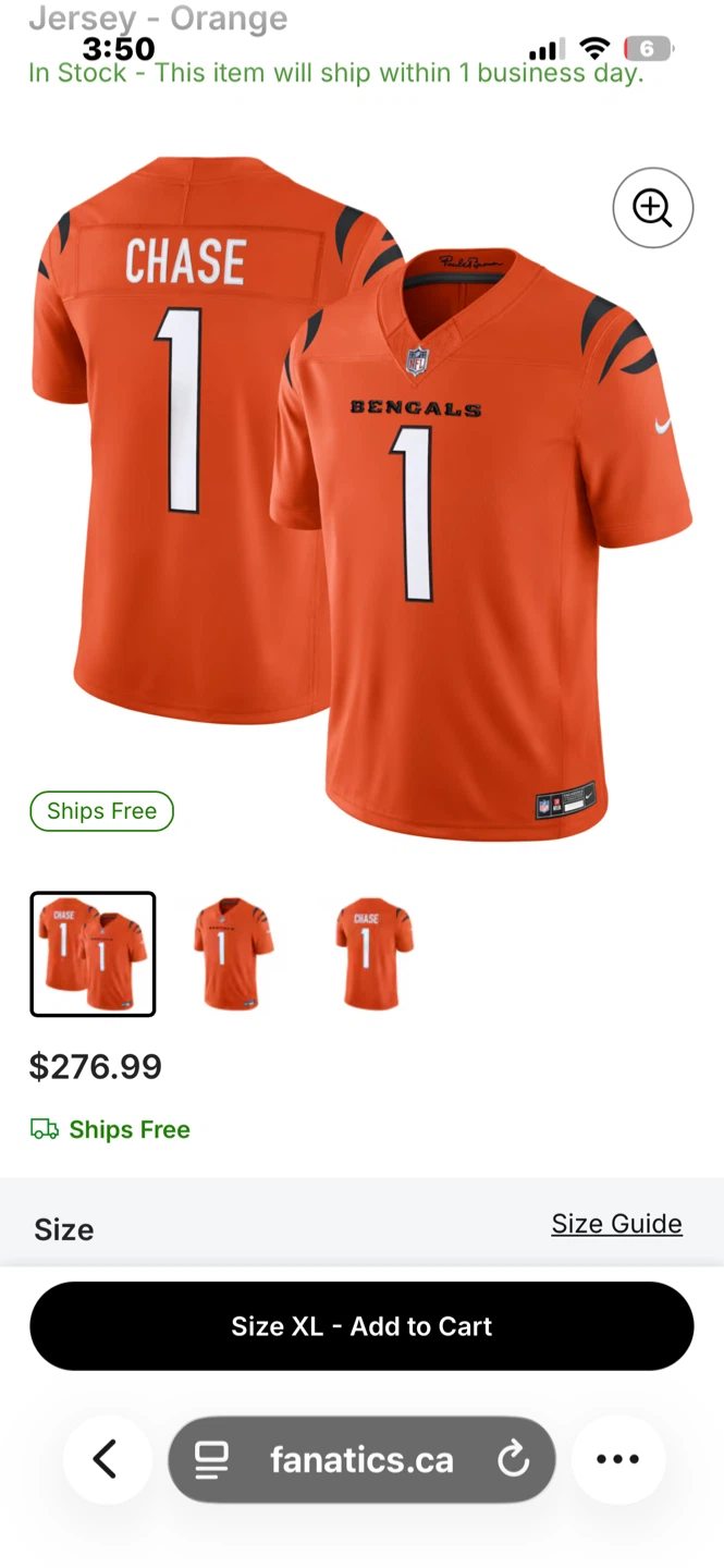 Cincinnati Bengals Ja’Marr Chase #1 Jersey - photo 4