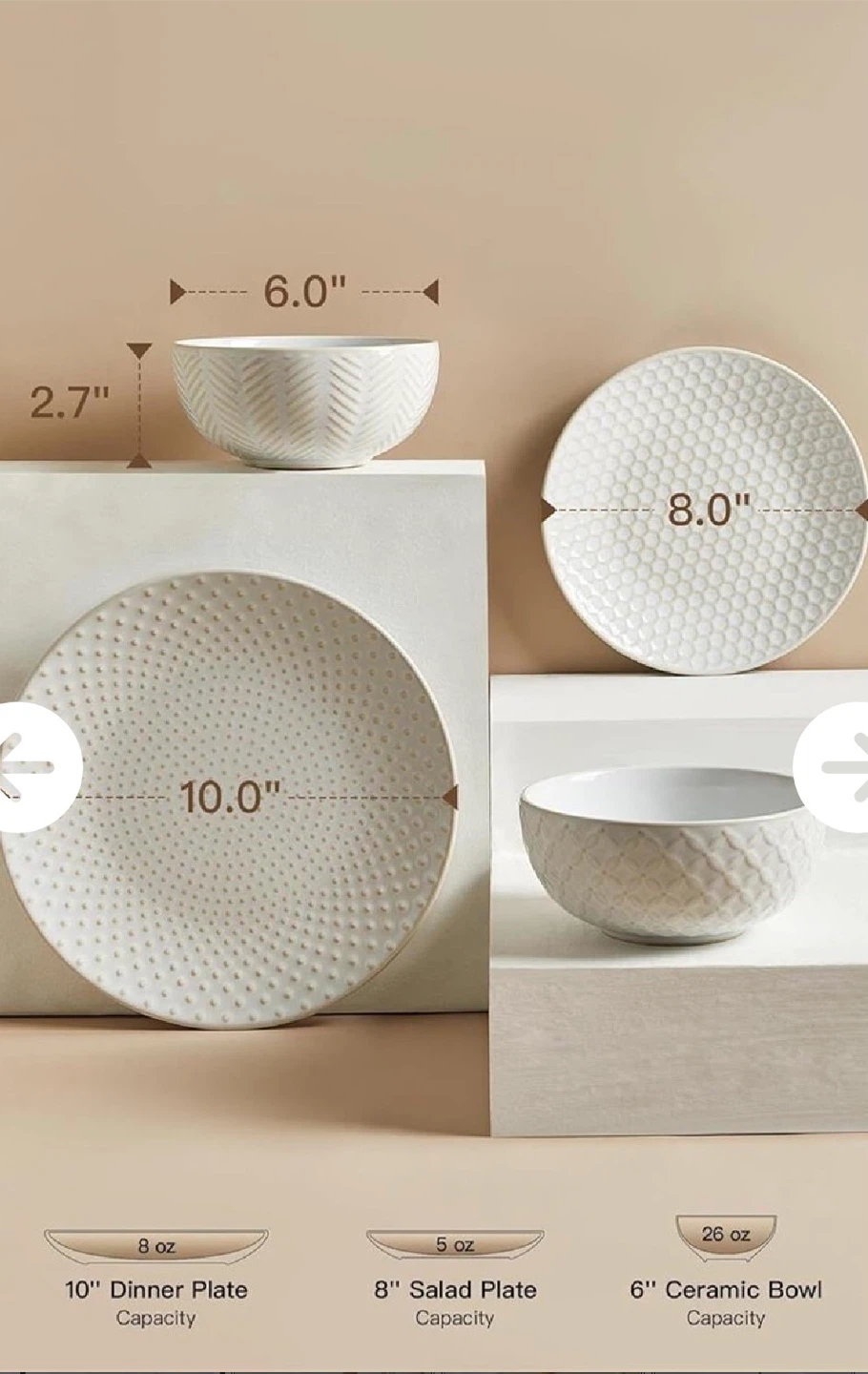 Fobenta 24 Piece Dinnerware Set for 8 - photo 2