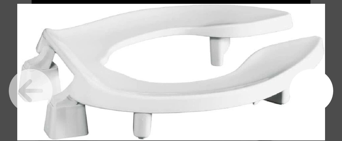 White Elongated Toilet Seat