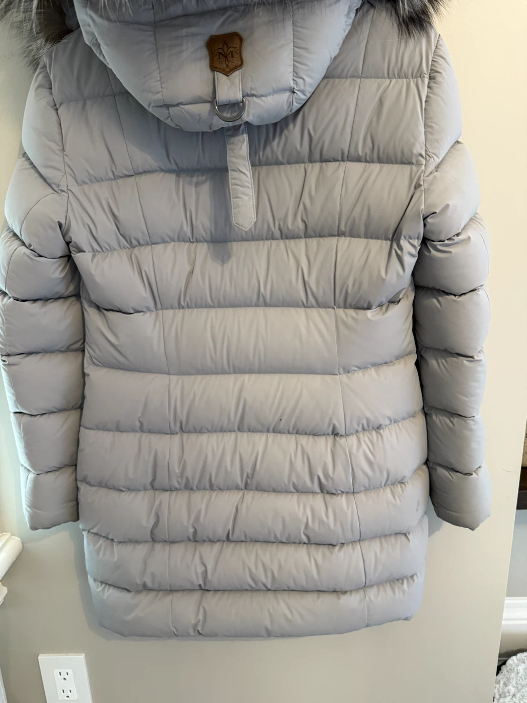 Mackage Light Grey Puffer Jacket with Fur Hood - photo 4