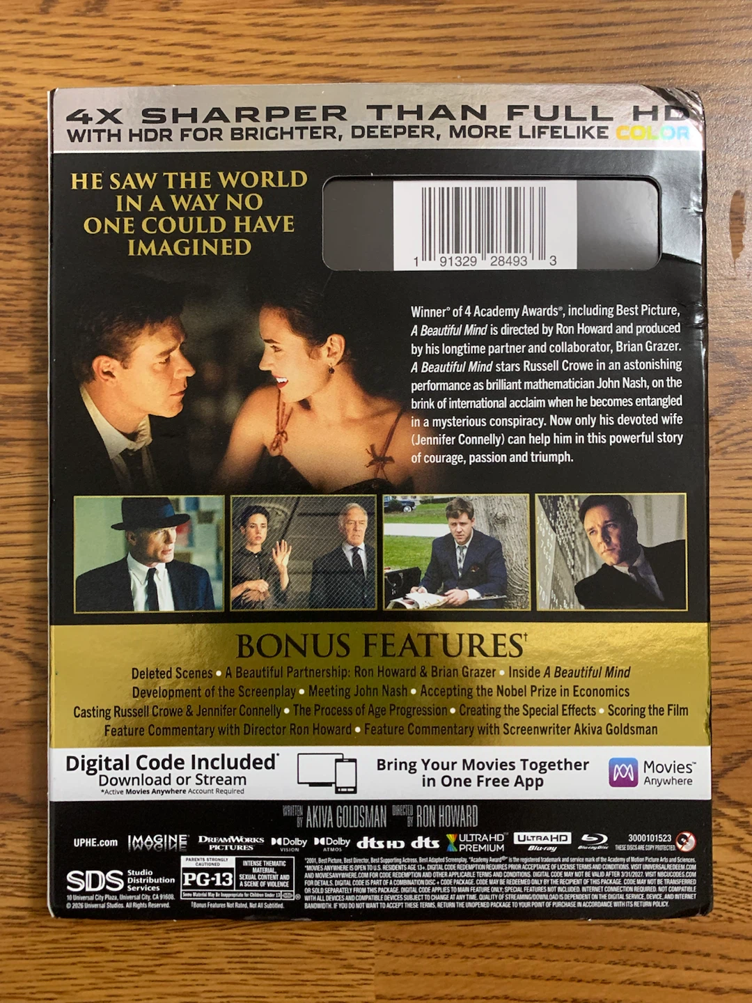 A Beautiful Mind 4K UHD Blu-ray Combo Pack - photo 2