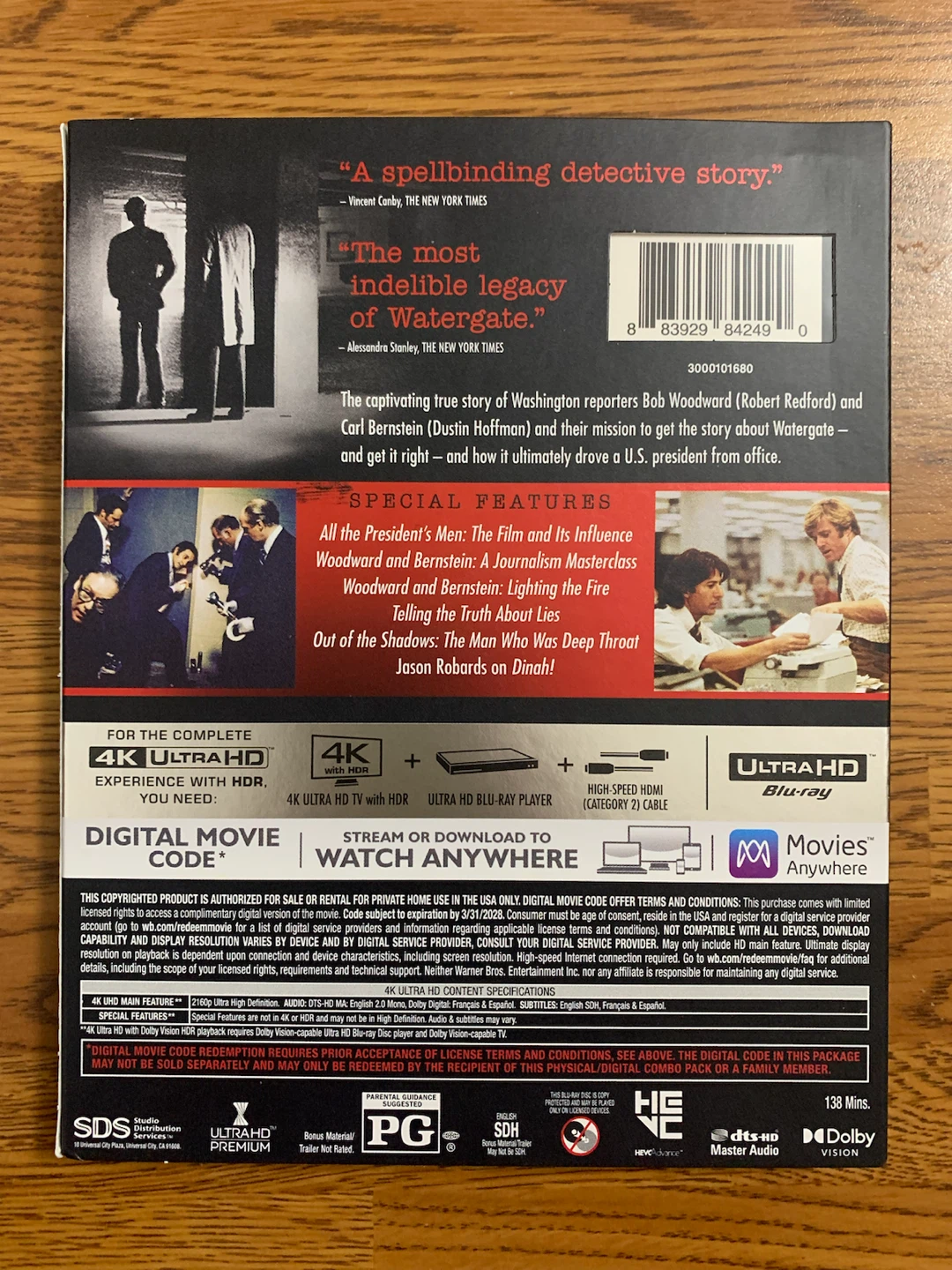 All the President’s Men (50th Anniversary) UHD-BD - photo 2