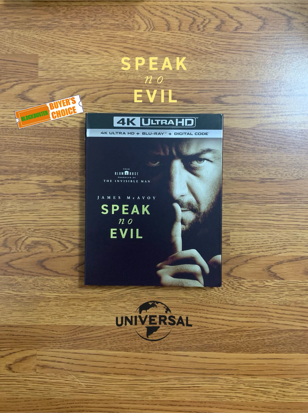 Speak No Evil 4K UHD Blu-ray Combo Pack