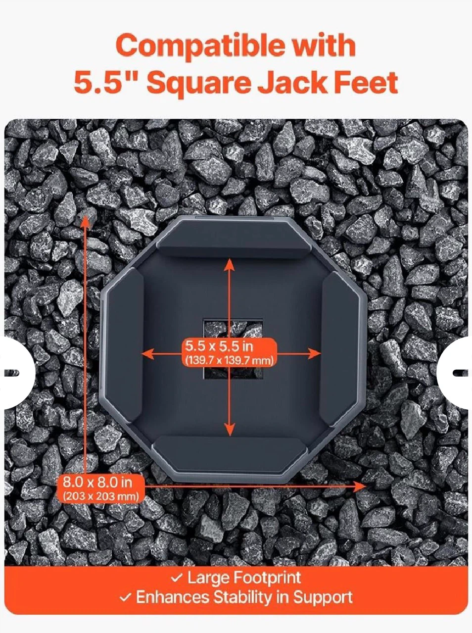 VEVOR RV Jack Foot Stabilizer Pads (Set of 4) - photo 3