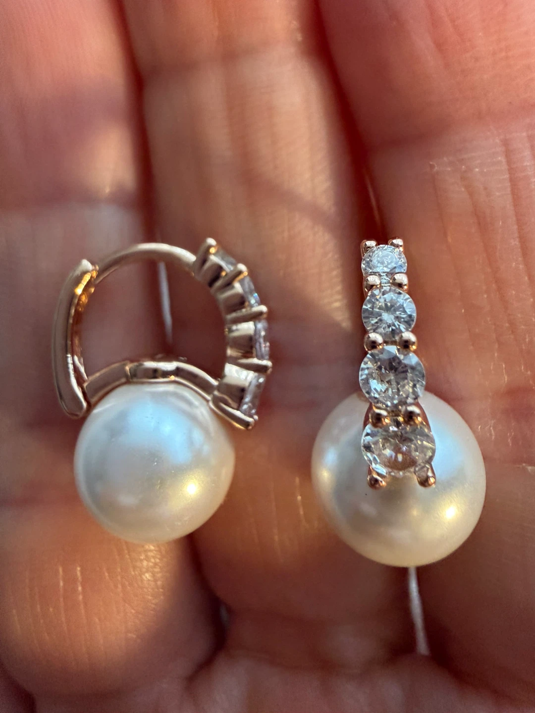 New 14k pearl earrings