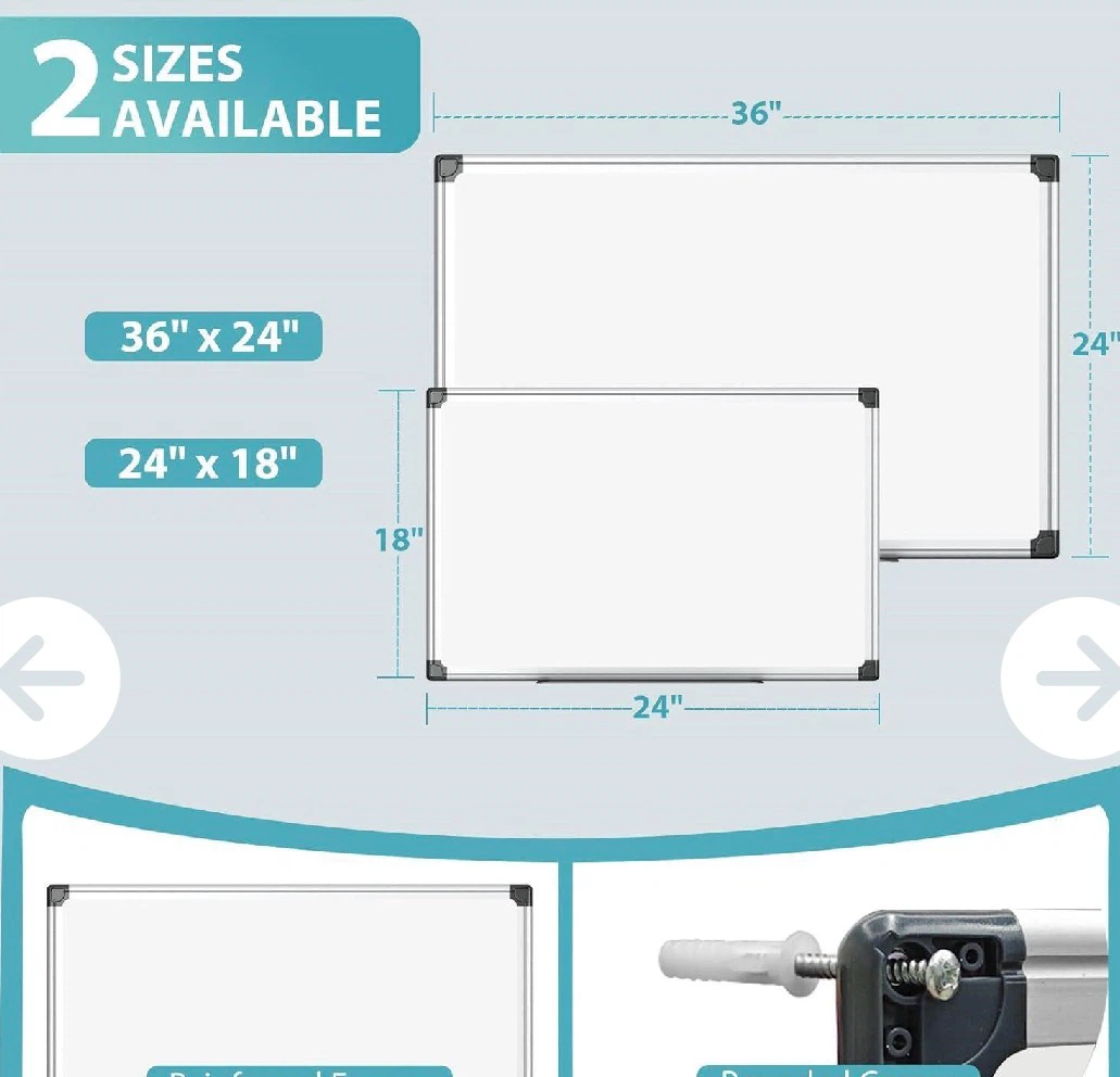 Magnetic Dry Erase White Board 36" x 24" - photo 2