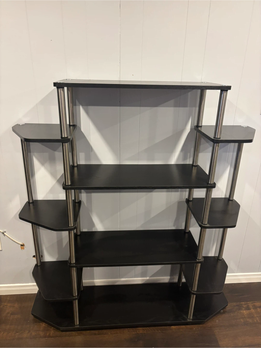 Black Multi-Level Shelf Unit