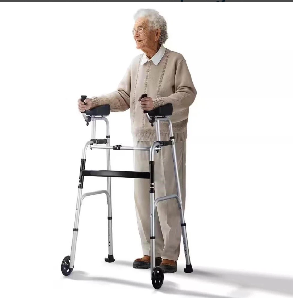 New VEVOR Adjustable Walker with Wheels - Supports up to 450 lbs