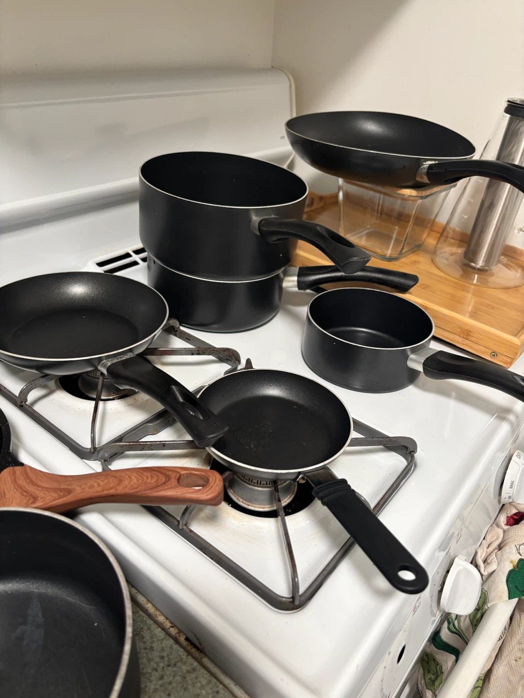 Black Nonstick Cookware Set - photo 2