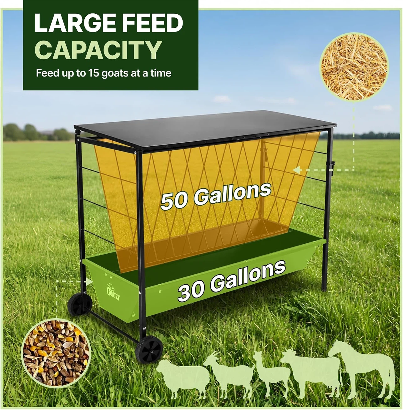 Rolling Farm Animal Feeder - photo 2