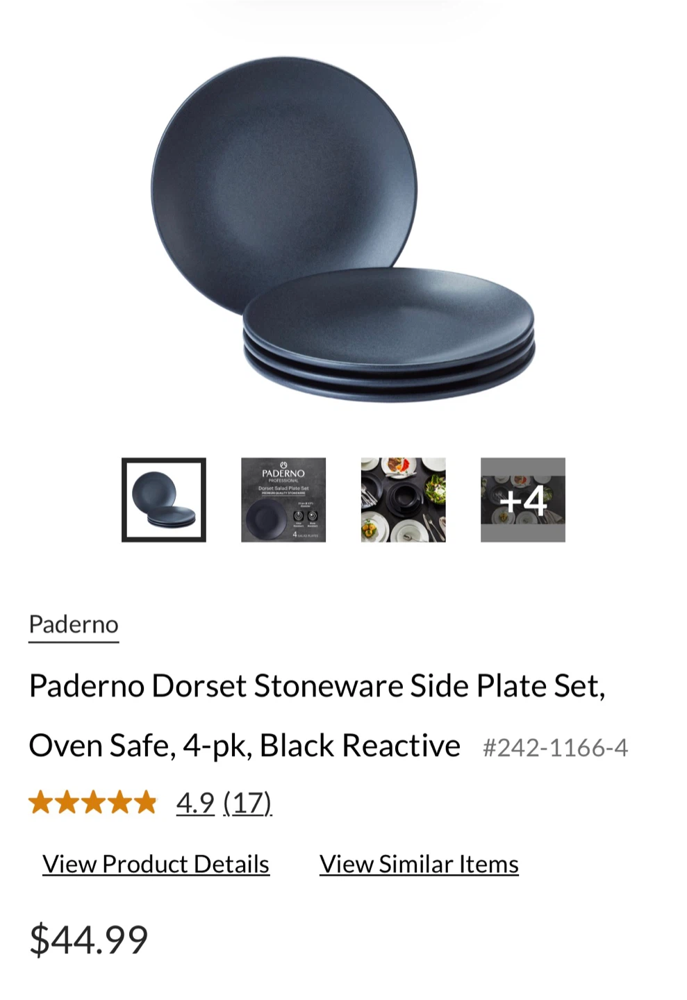 Paderno Dorset Stoneware Plate Set - photo 3