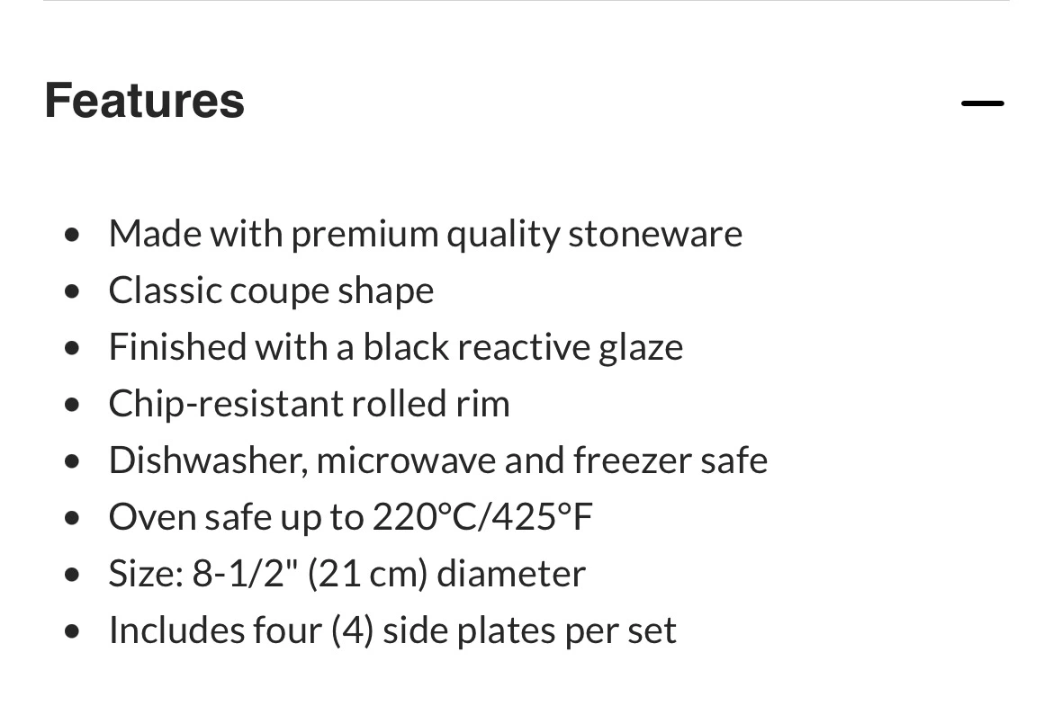 Paderno Dorset Stoneware Plate Set - photo 4