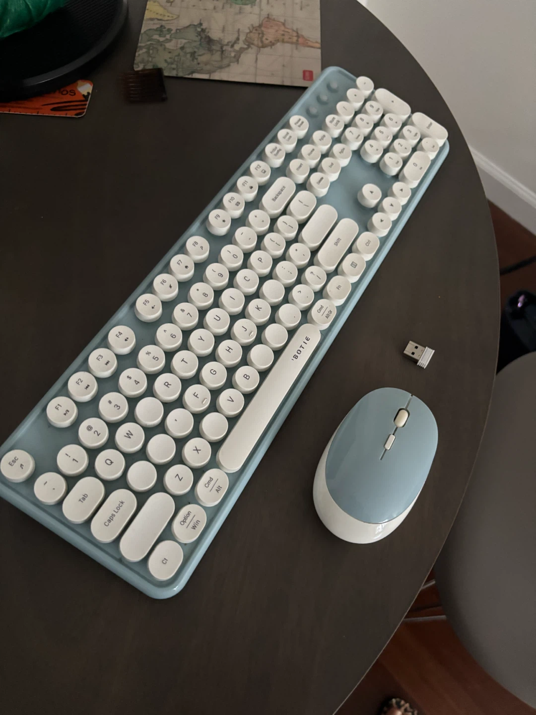 SOTIE Wireless Keyboard and Mouse Combo - Blue