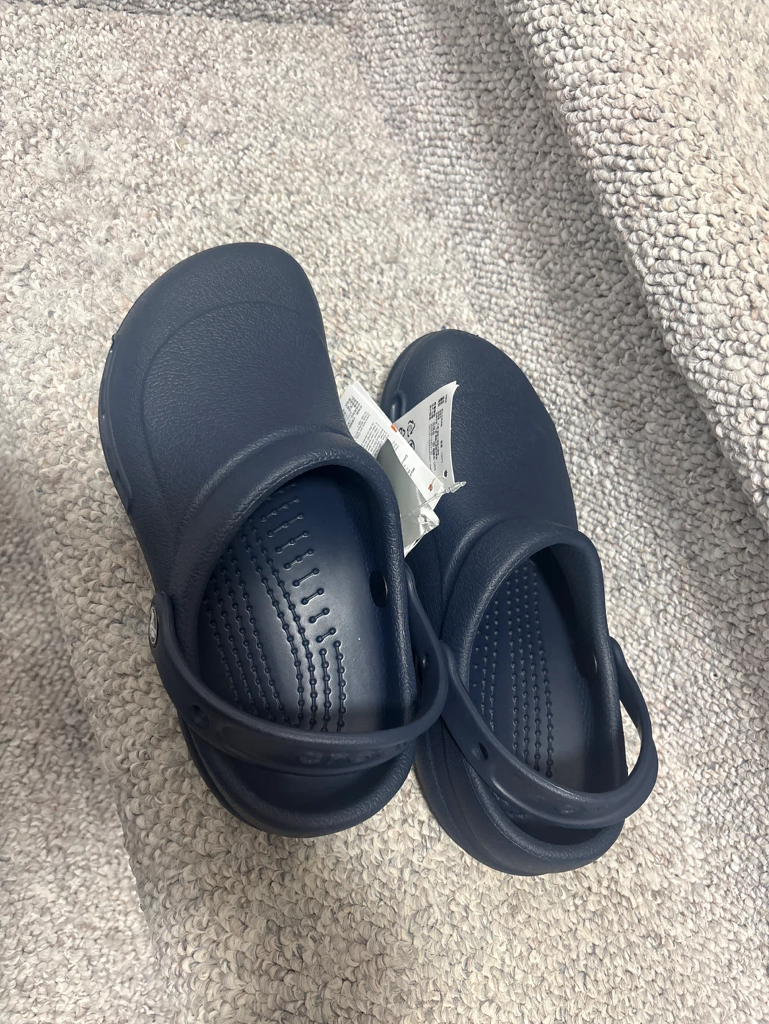 Navy Blue Crocs size 9