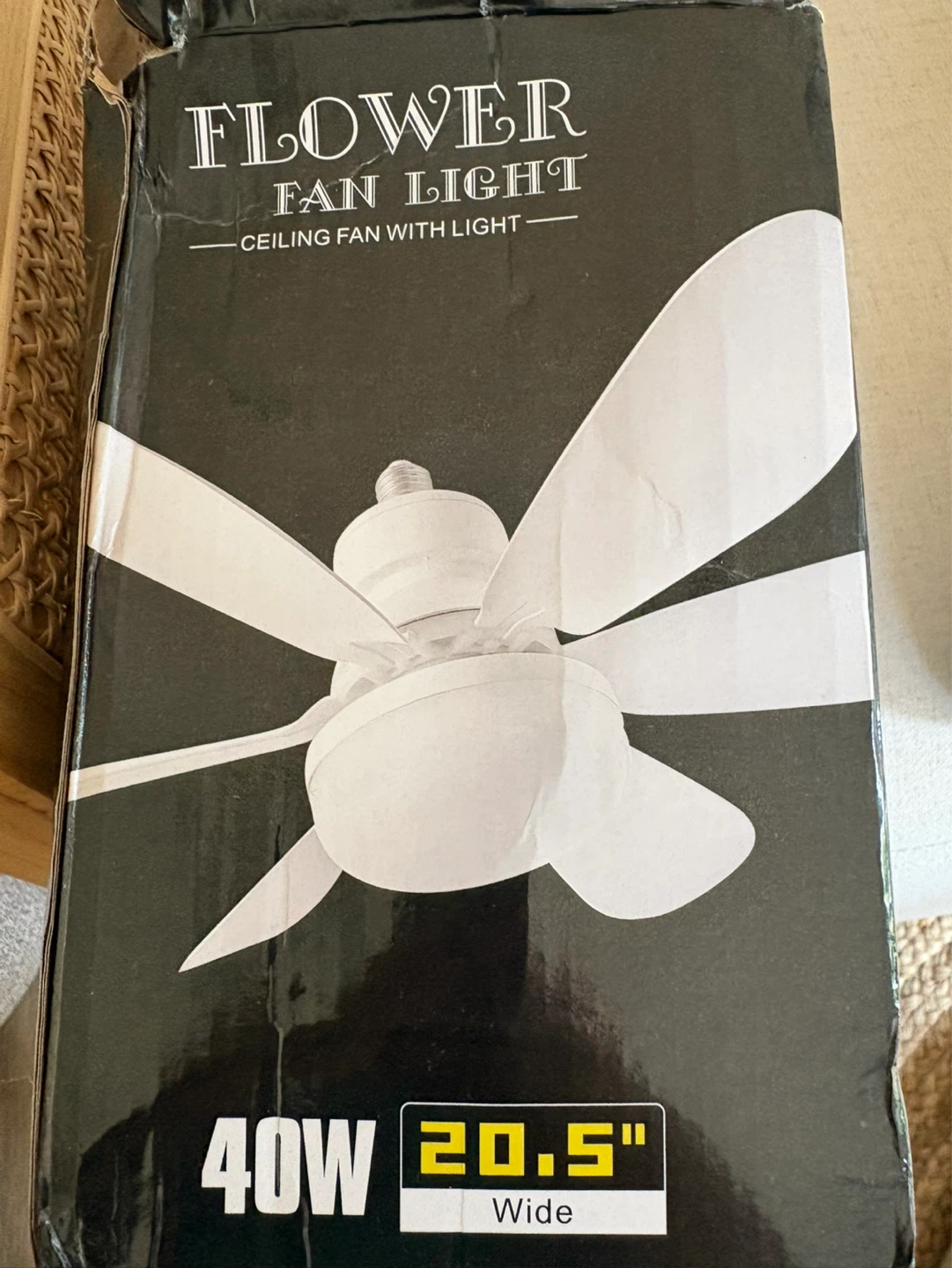 NEW Flower Fan Light Ceiling Fan with Light