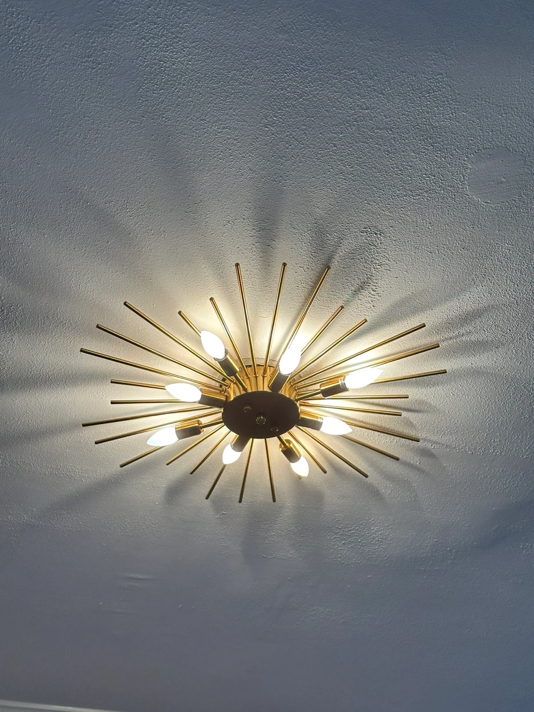 Brass Sputnik Flush Mount Ceiling Light - photo 4