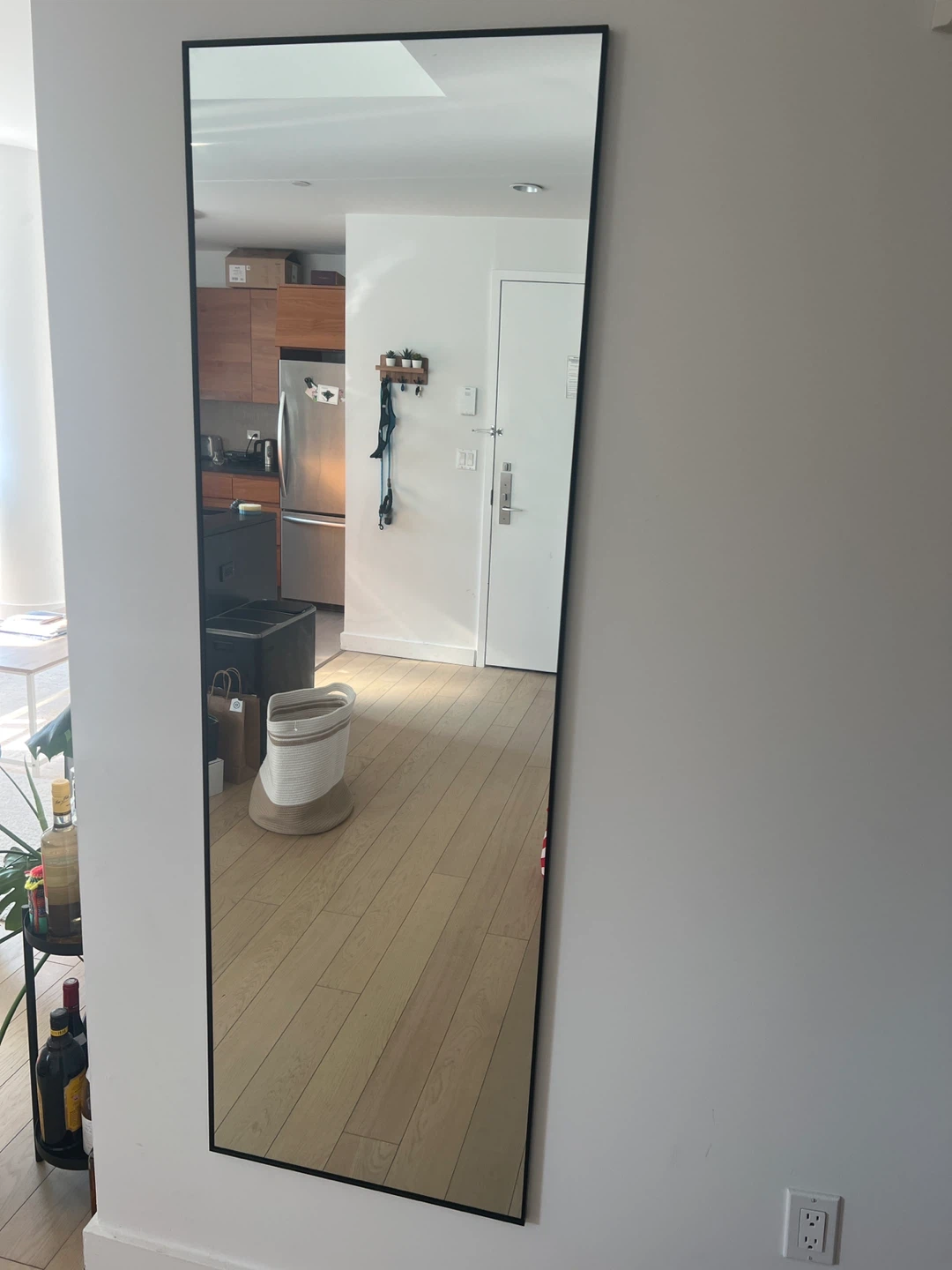 Full Length Mirror with Black Frame