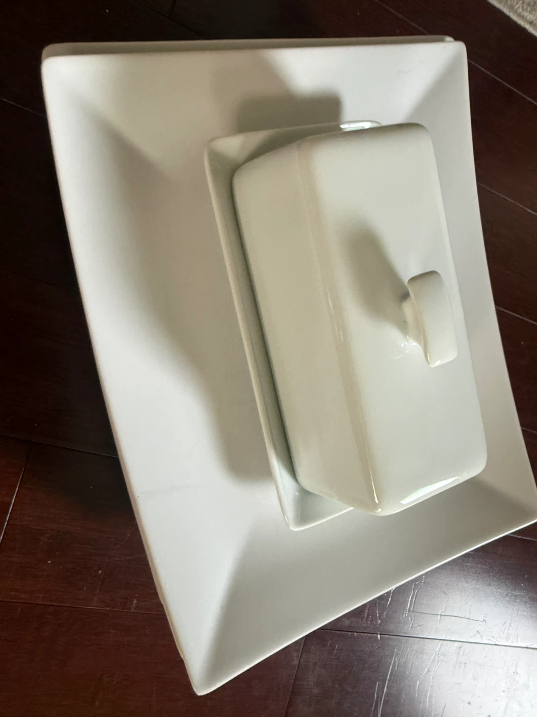 IKEA plates with Butter Dish