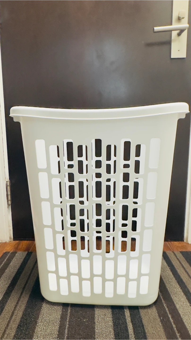 White Laundry Hamper
