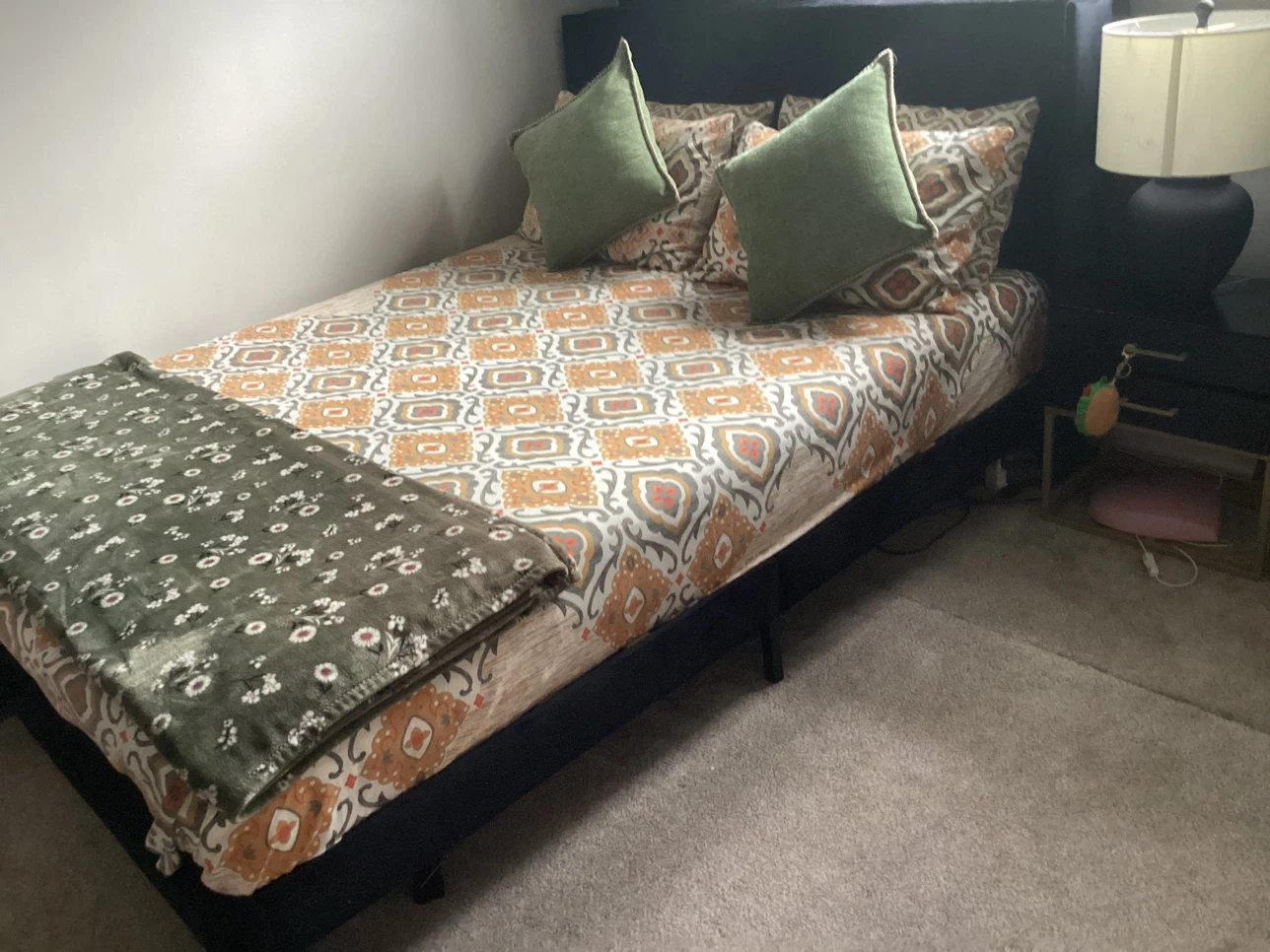 Queen Size Bed Frame with Headboard