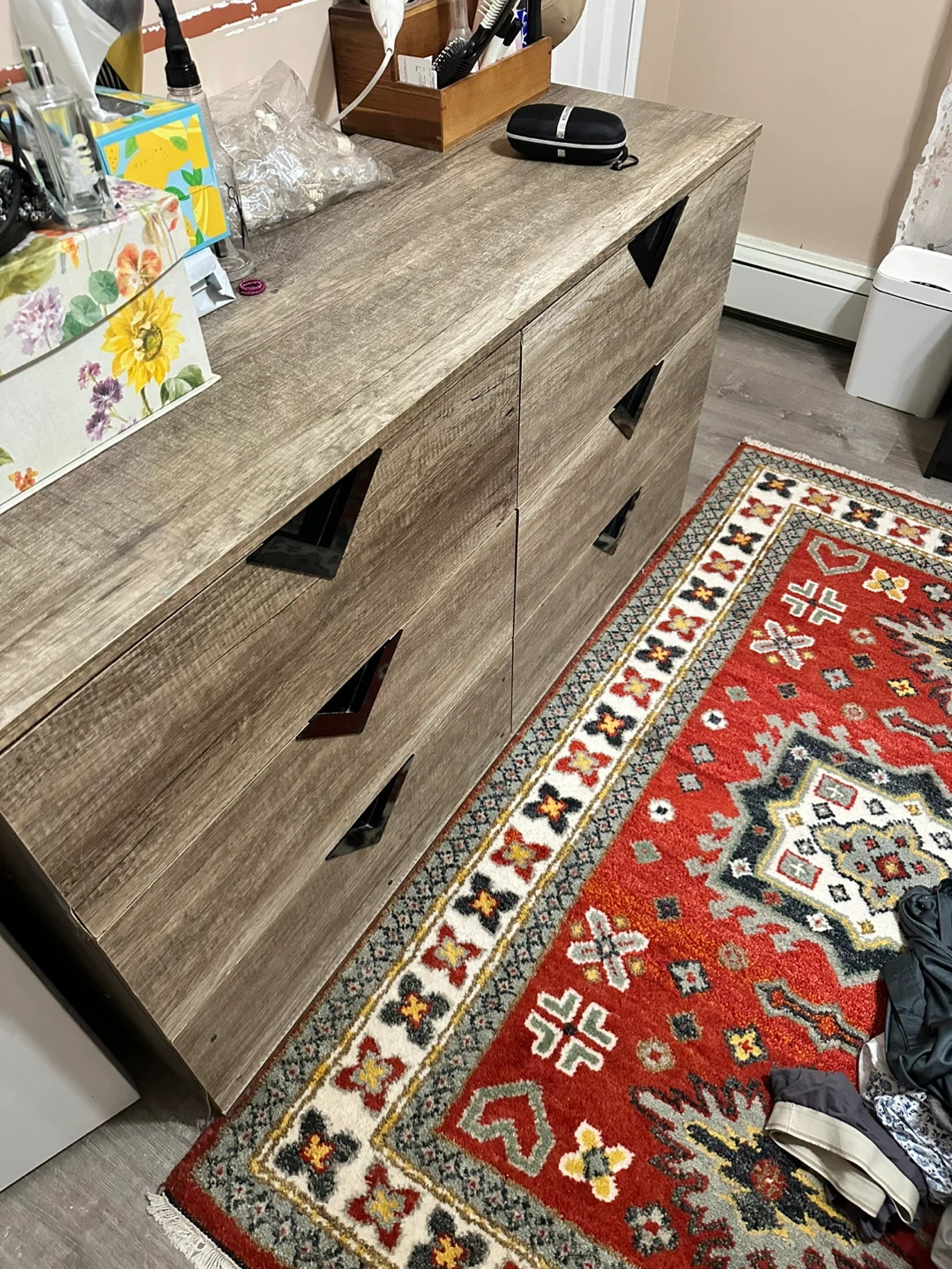 Wood Dresser with 6 Drawers - photo 2