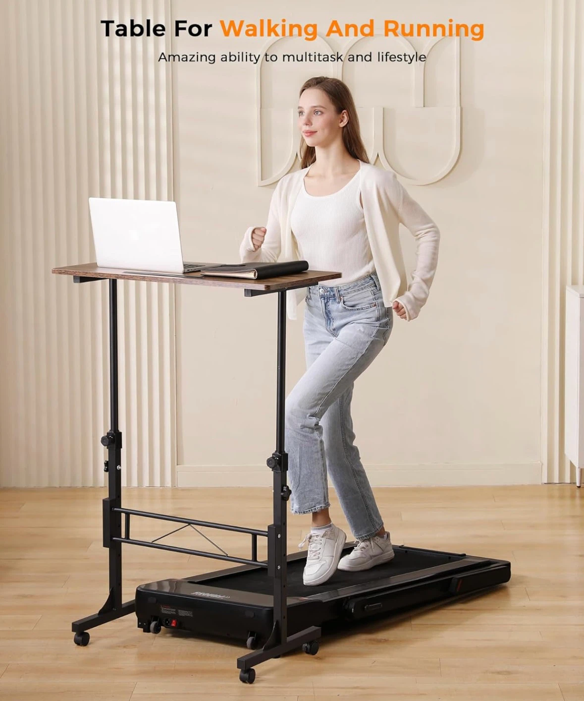 Adjustable Rolling Laptop Desk - photo 2