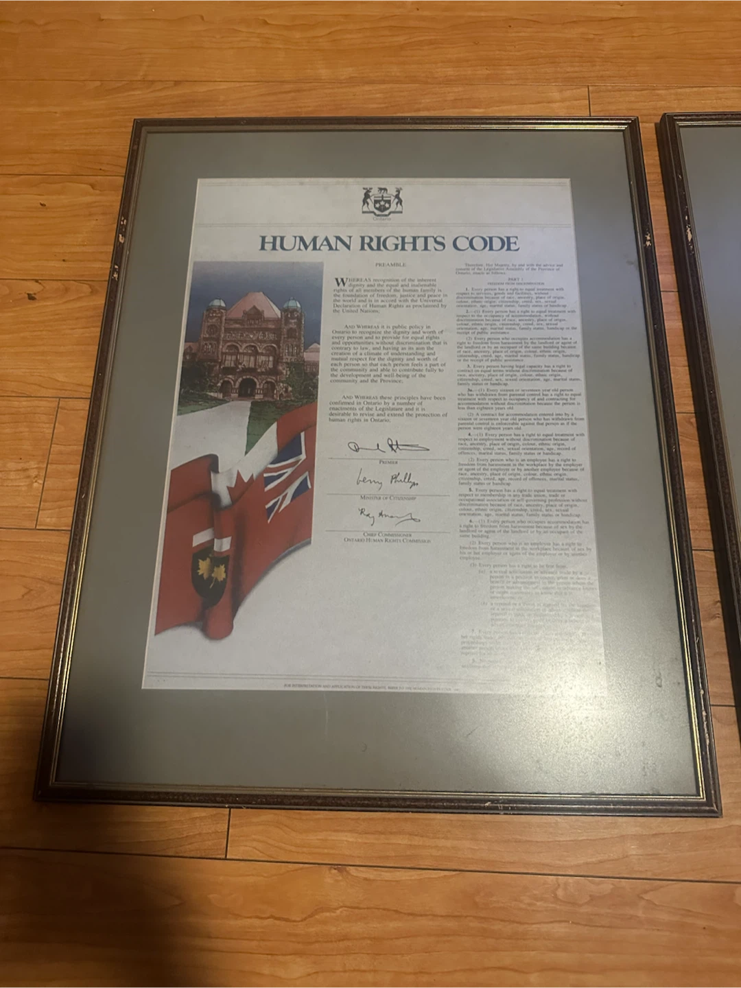 Human Rights Code, Framed - photo 2
