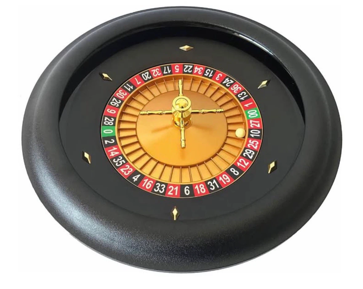 Compact 8" Roulette Wheel (Tested & Working, Fair Condition)