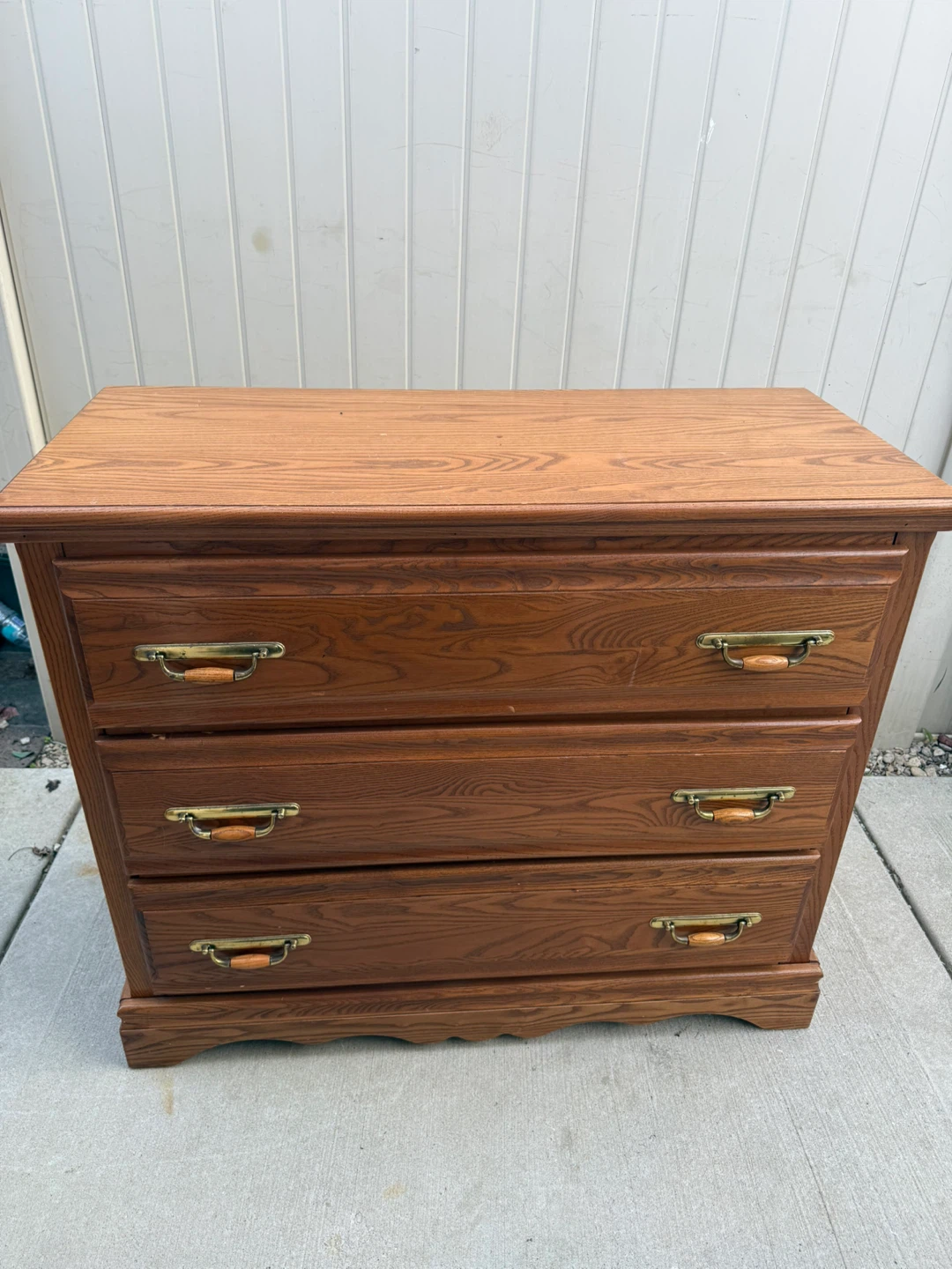 Wooden 3-Drawer Dresser