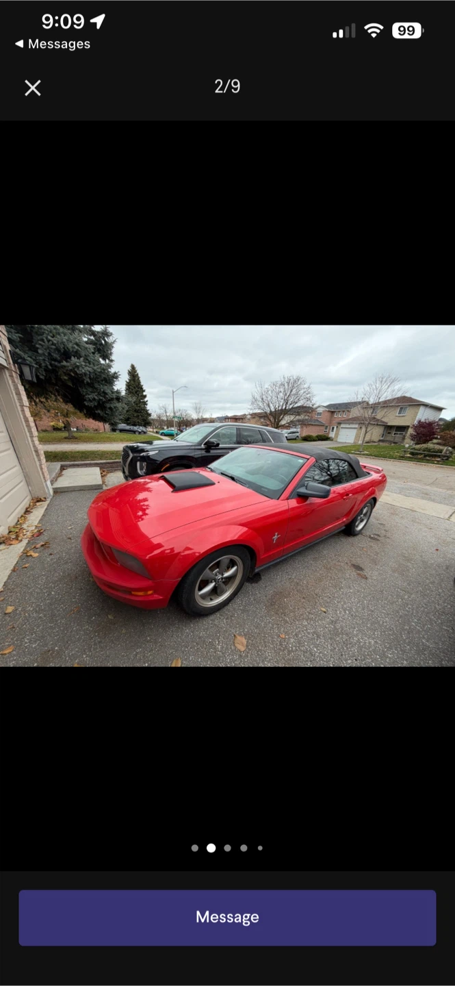 Red Convertible Ford Mustang - photo 2