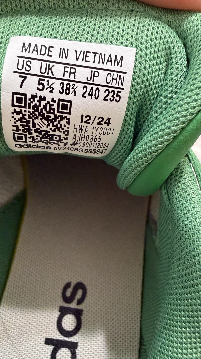 Adidas Green Suede Platform Sneakers Pink Stripes - photo 3
