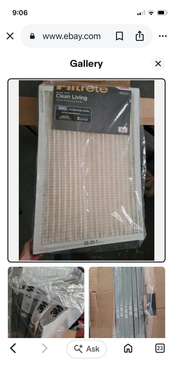 5 PACK Filtrete 300 Filtration Level Furnace Filter 20x30x1