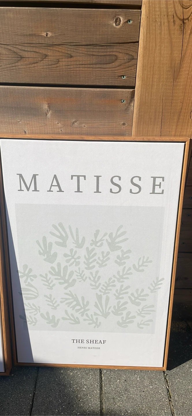Set of 2 Framed Wall Art Prints - Flower Market & Matisse - photo 3