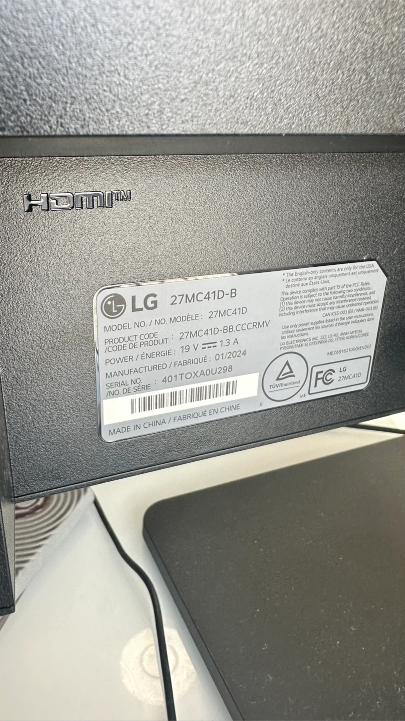 LG 27MC41D-B Monitor - photo 2