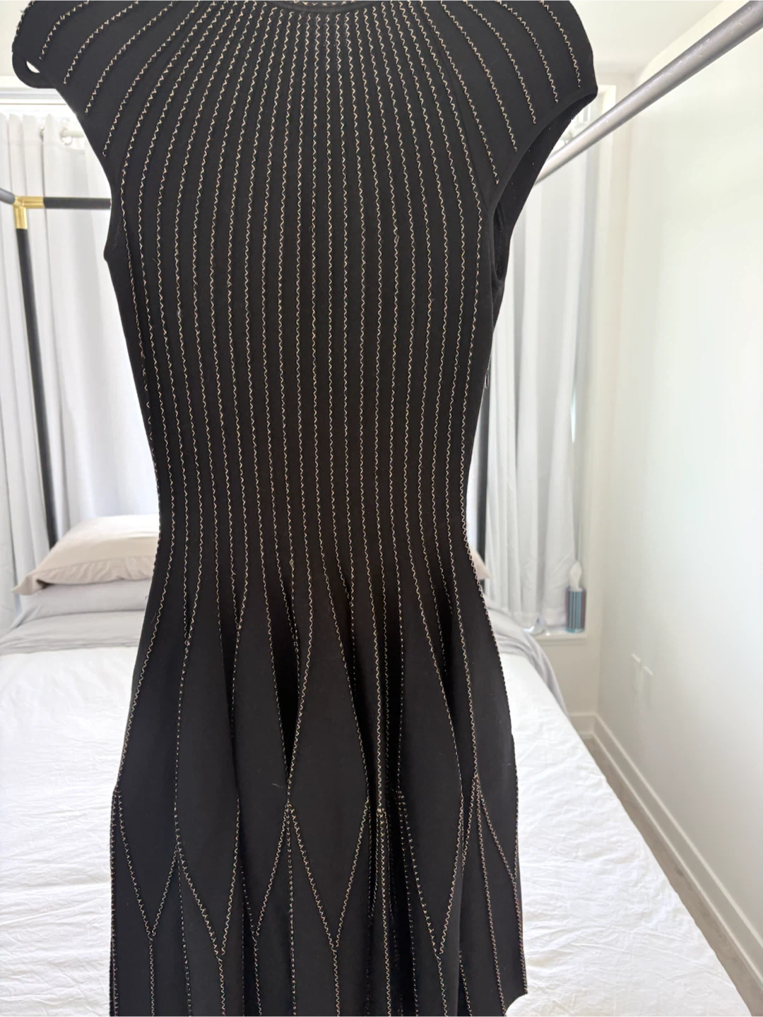 Alexander McQueen Black Knit Dress Size S