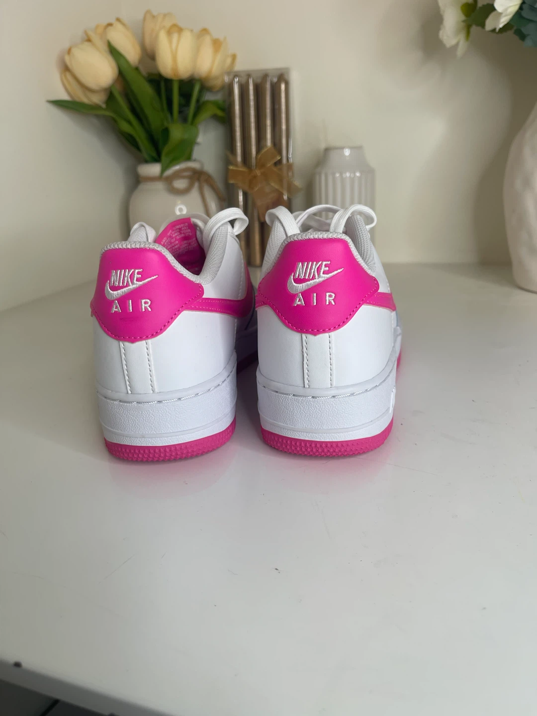 Nike Air Force 1 Sneakers - White/Pink - photo 2