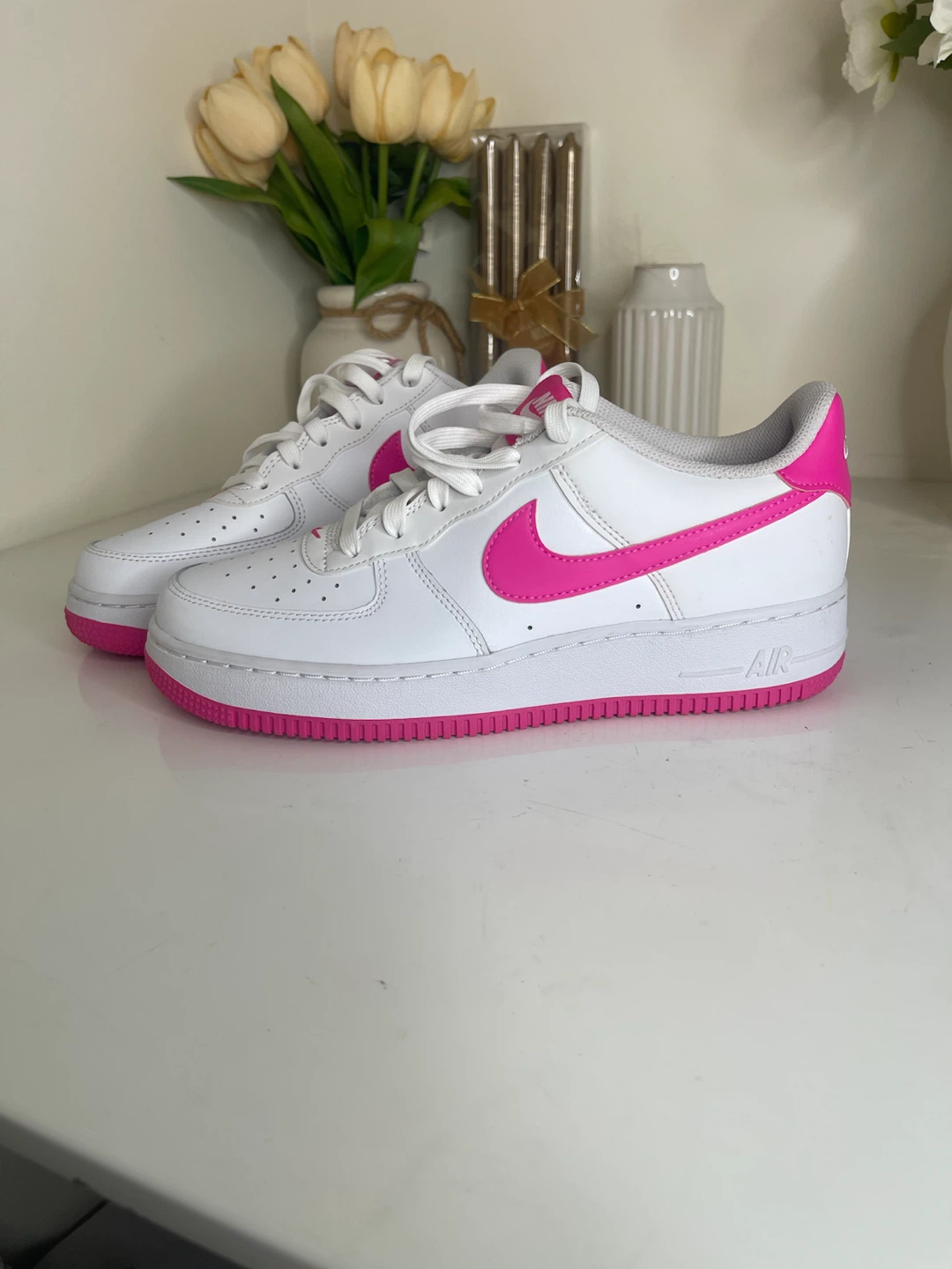 Nike Air Force 1 Sneakers - White/Pink - photo 3
