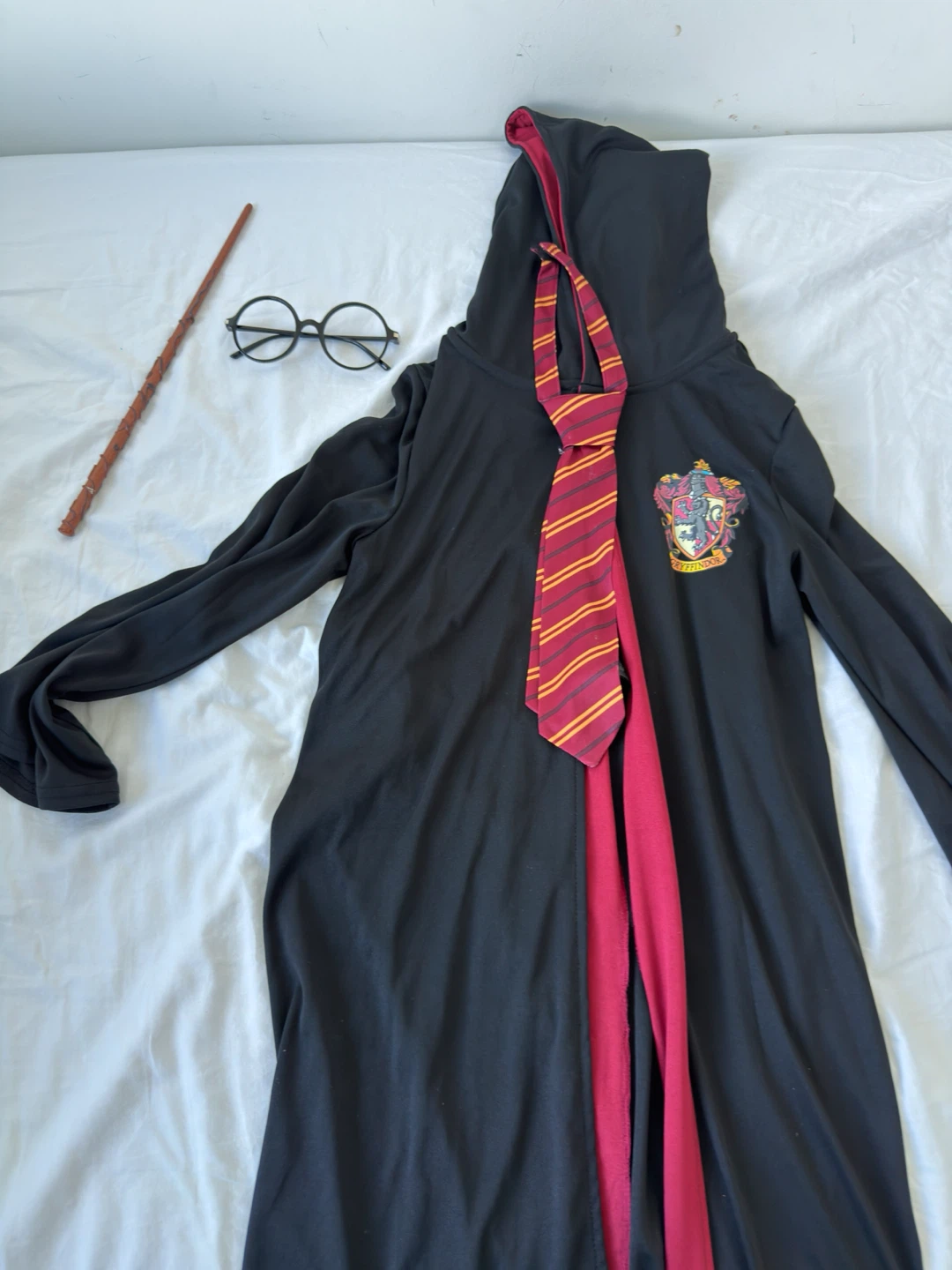 Harry Potter Gryffindor Robe, Wand, and Glasses Costume Set