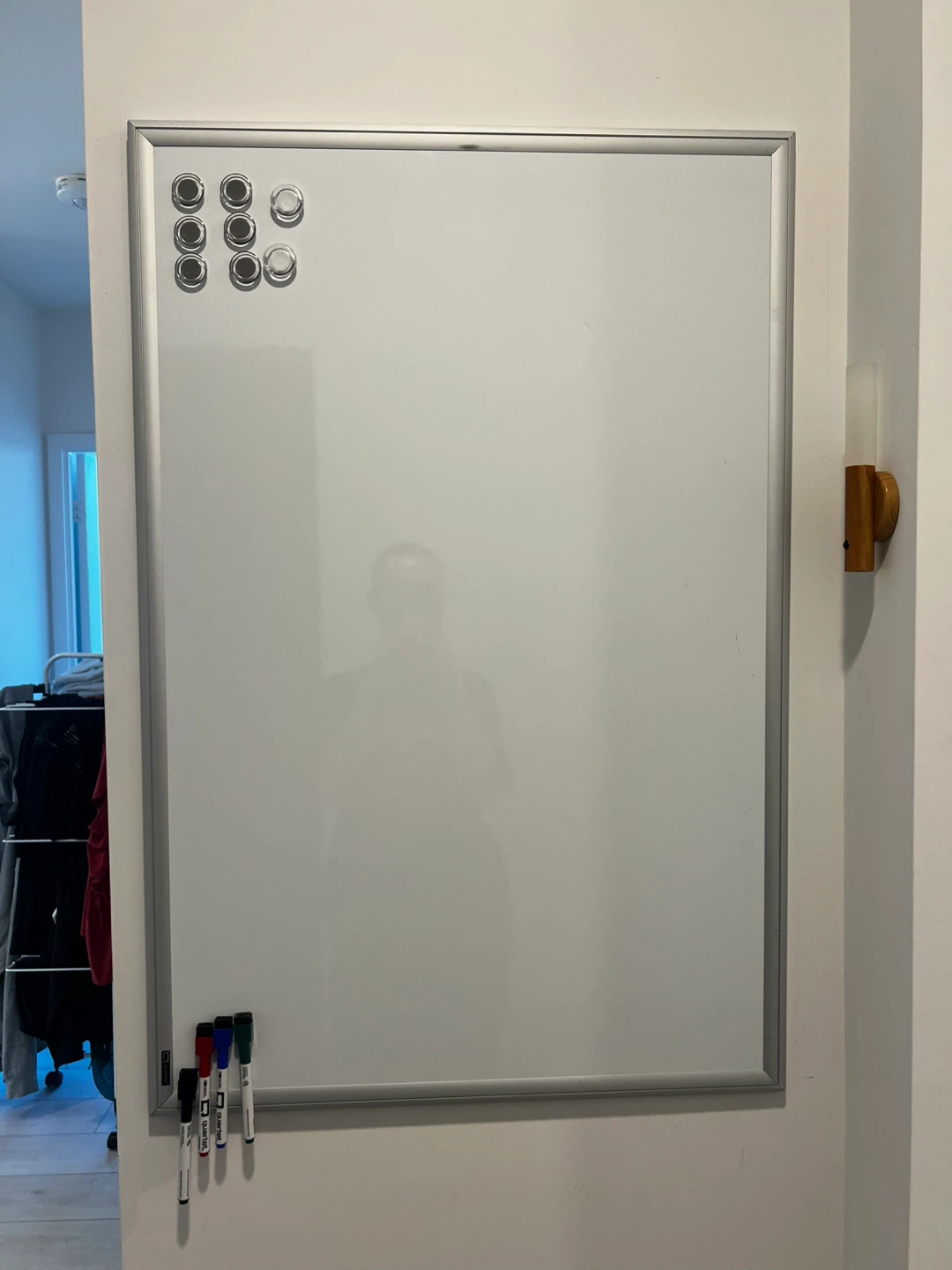 Whiteboard with Markers and Magnets